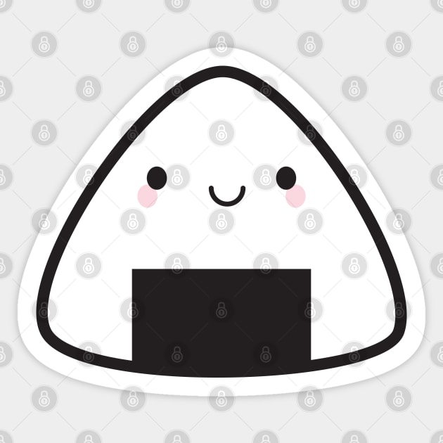 Kawaii Onigiri Rice Ball Sticker by marcelinesmith